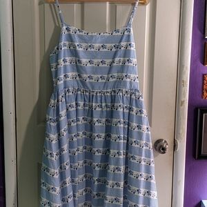 Joanie Blue Flowered Sundress US 14